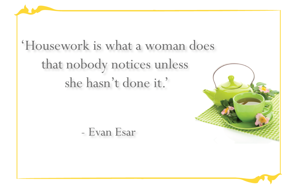 home quotes about modern housework and family teamwork
